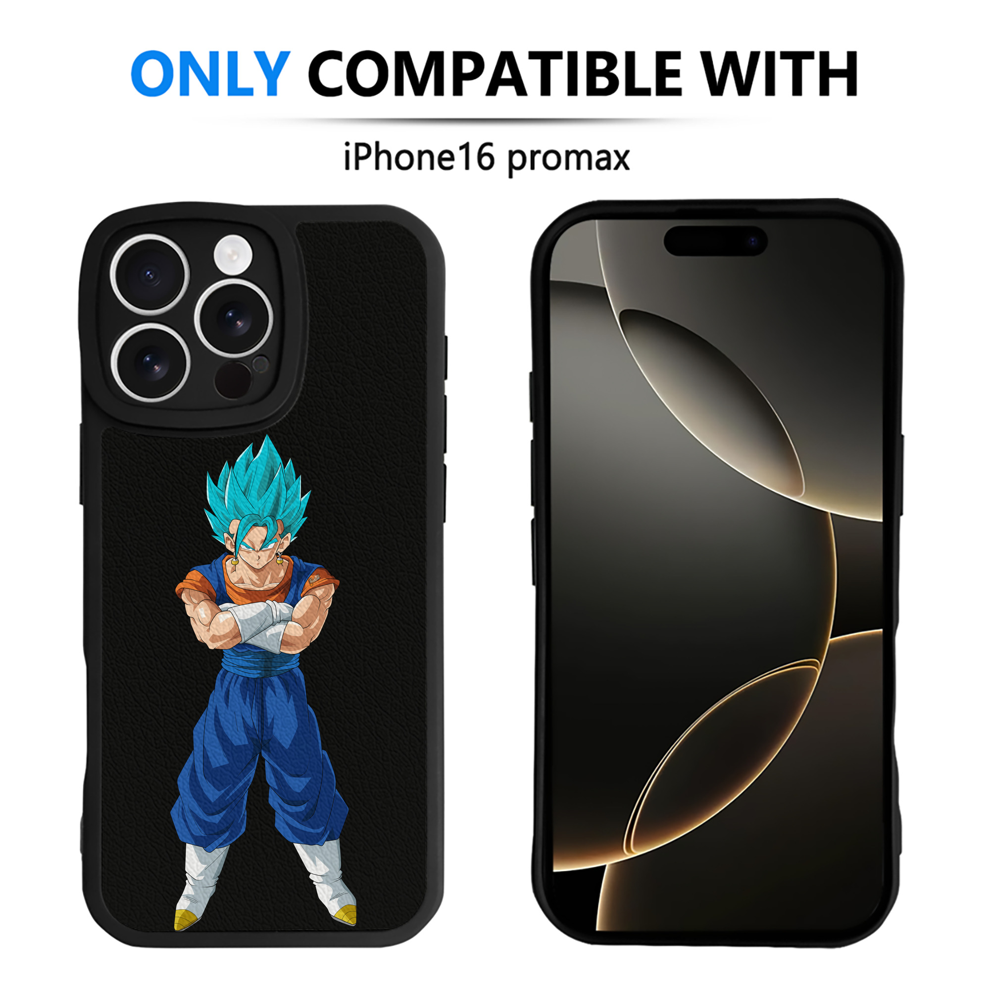 （画像用） ドラゴンボール ベジット DRAGON BALL Vegetto 【iPhone 16シリーズ対応】シリコンスマホケース（レザー調） 材質：シリコン